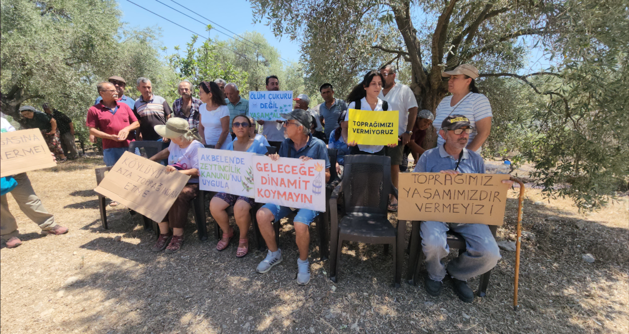 ikizkoy akbelende zeytin tarlalarinda sondaj ve zeytin sayimina sert tepki qs7FQCvU