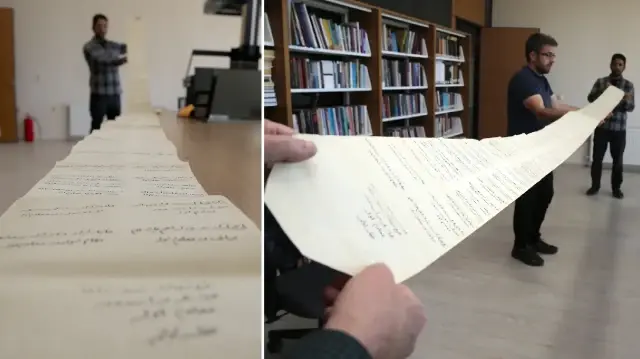 osmanlidan gunumuze ulasti ahilik kurallarini anlatiyor tam 45 metrelik futuvvetname tarihe isik tutacak W6fjnQdD