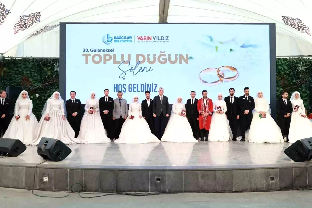 bagcilarda 30 geleneksel toplu dugun soleni duzenlendi OIOnLSq1