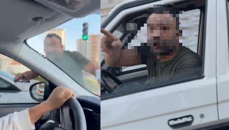 trafikte tartistigi kadinlarinaracina saldirdi 3AZGSizB